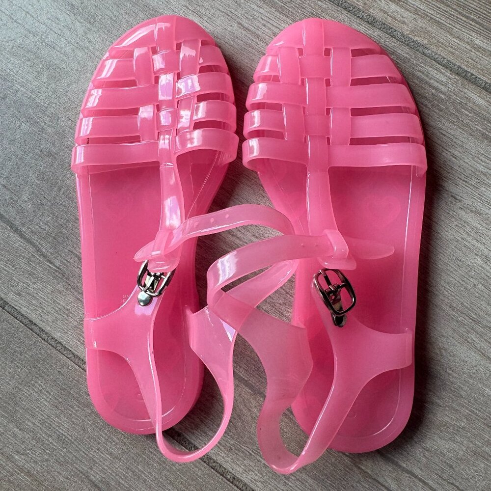 NWOT Pink Jelly Sandals - Kids Size 1